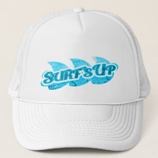 Gorra De Camionero "Surf's Up" mar azul profundo y blanco