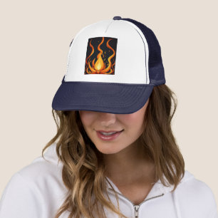 Gorra De Camionero "Surreal Flame Vector Art - 4K Representación para