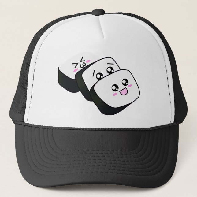 Gorra De Camionero Sushi feliz (Anverso)