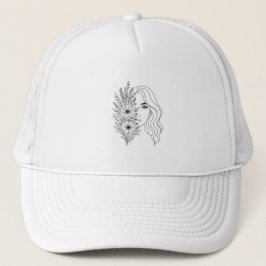 Gorra De Camionero Susurros de la naturaleza - Belleza femenina en fl