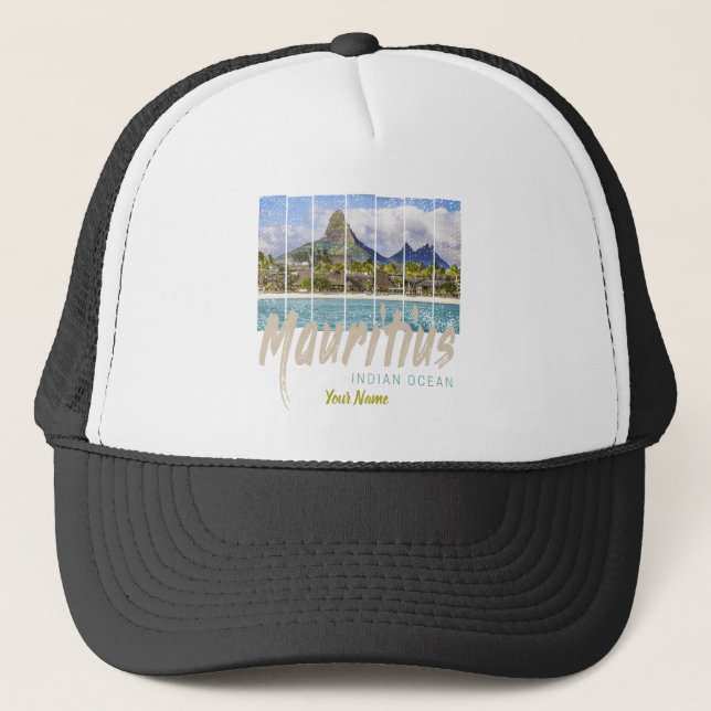 Gorra De Camionero Suveniente de la playa del Océano Índico (Anverso)