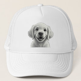 Gorra De Camionero Sweet Golden Joy: Pixar-Style Puppy Friends