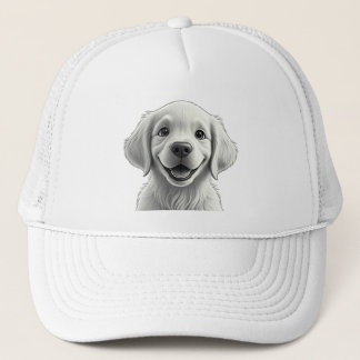 Gorra De Camionero Sweet Golden Joy: Pixar-Style Puppy Friends