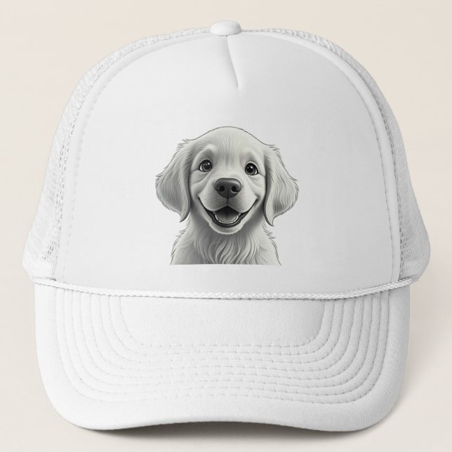 Gorra De Camionero Sweet Golden Joy: Pixar-Style Puppy Friends (Anverso)