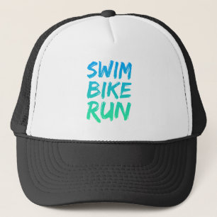 Gorra De Camionero Swim Bike Run gran diseño
