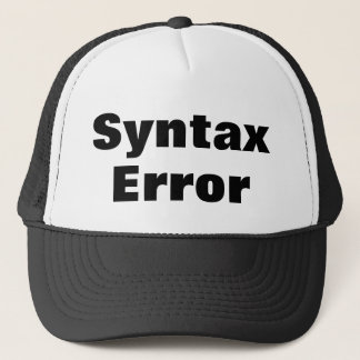 Gorra De Camionero Syntax Error cap