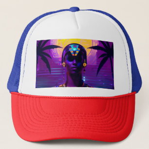 Gorra De Camionero Synthwave Pharaoh