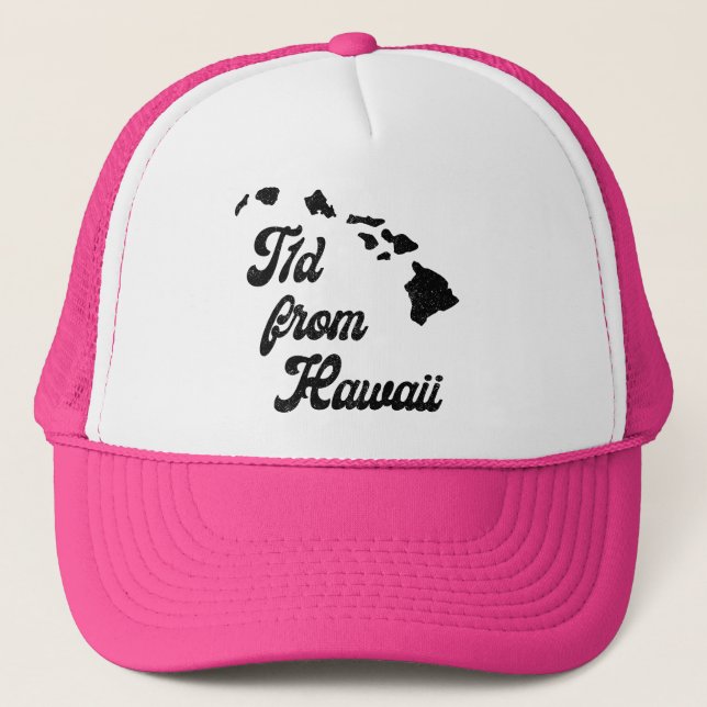 Gorra De Camionero T1d de HI [Ele'ele/Hot Pink] (Anverso)