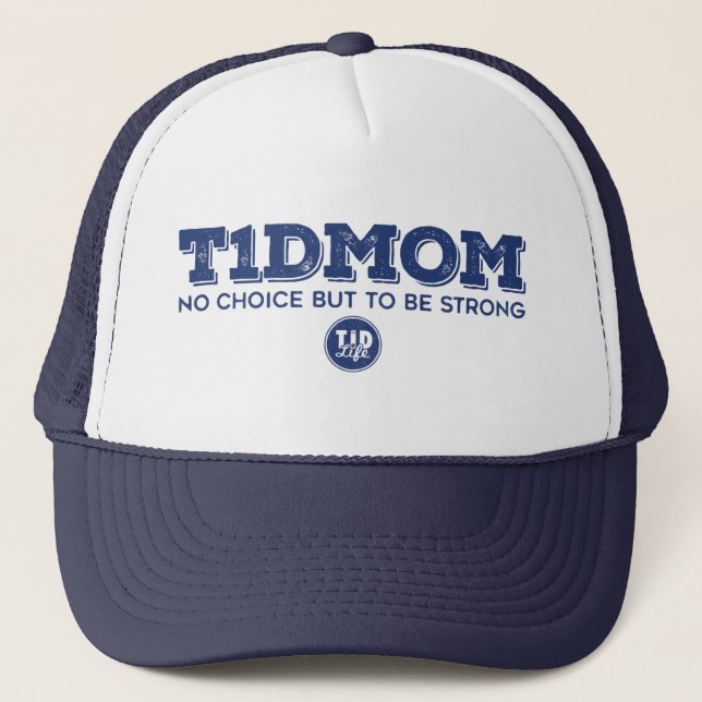 Gorra De Camionero "T1dMom fuerte" (marina de guerra) (Anverso)