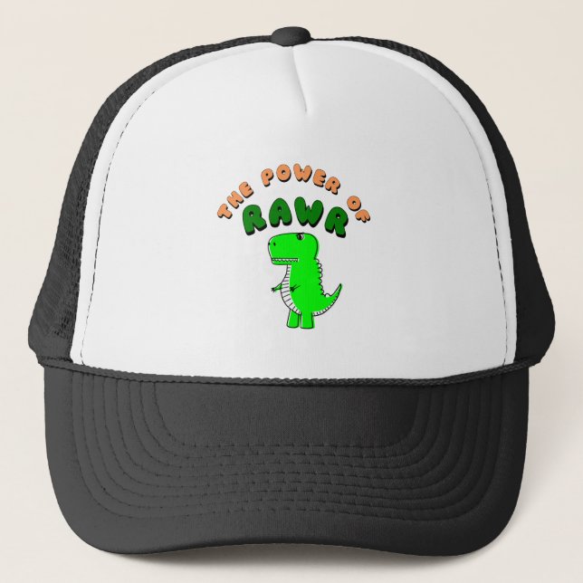 Gorra De Camionero T-Rex El Poder De RAWR (Anverso)