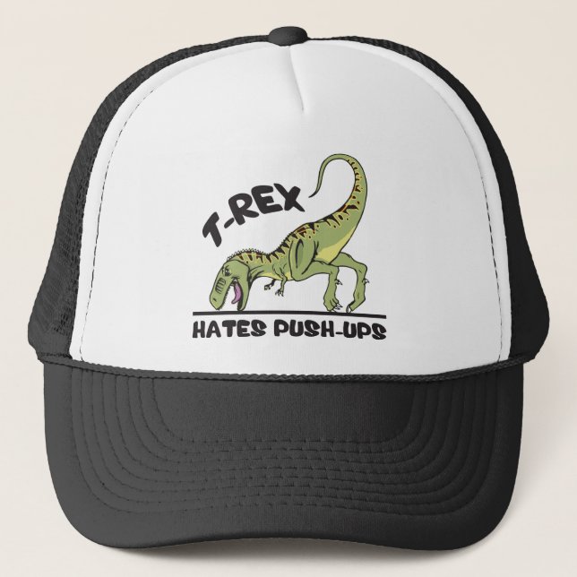 Gorra De Camionero T-Rex Oates Push-Ups (Anverso)