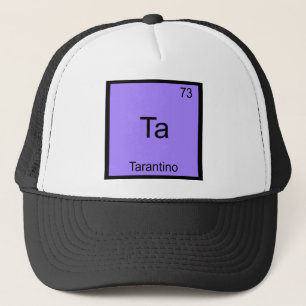 Gorra De Camionero Ta - Tarantino Camiseta de símbolo de elemento de 