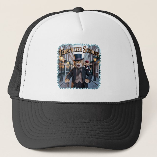Gorra De Camionero Tabbynezer Scrooge Illustration – Tabby Scrooge (Anverso)