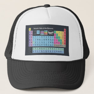 Gorra De Camionero Tabla de elementos periódica