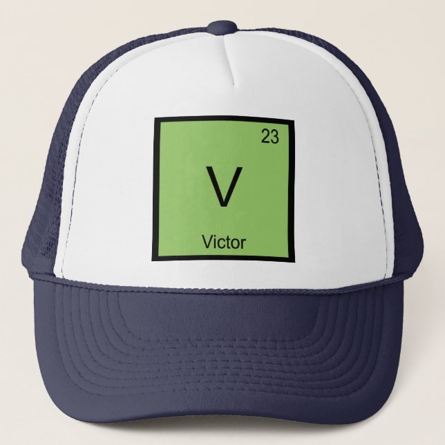 Gorra De Camionero Tabla periódica de elementos de química de nombre  (Anverso)