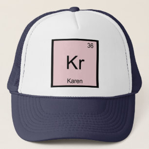 Gorra De Camionero Tabla periódica de elementos de química de nombre