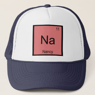 Gorra De Camionero Tabla periódica de elementos químicos de nombre 