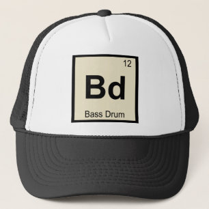 Gorra De Camionero Tabla Periódica de Química de Música de Bombo