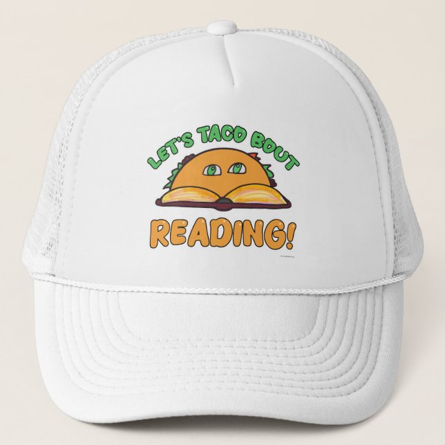 Gorra De Camionero Taco Bout leyendo arte de Personalizado divertido (Anverso)