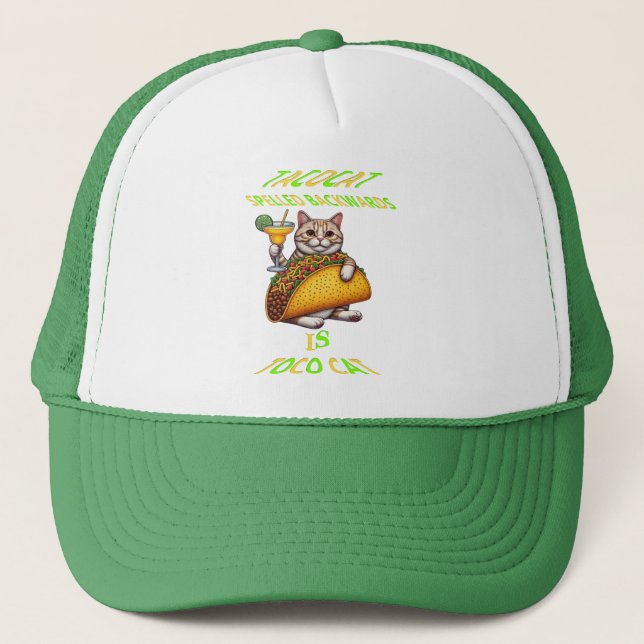 Gorra De Camionero Taco Cats Fiesta (Anverso)