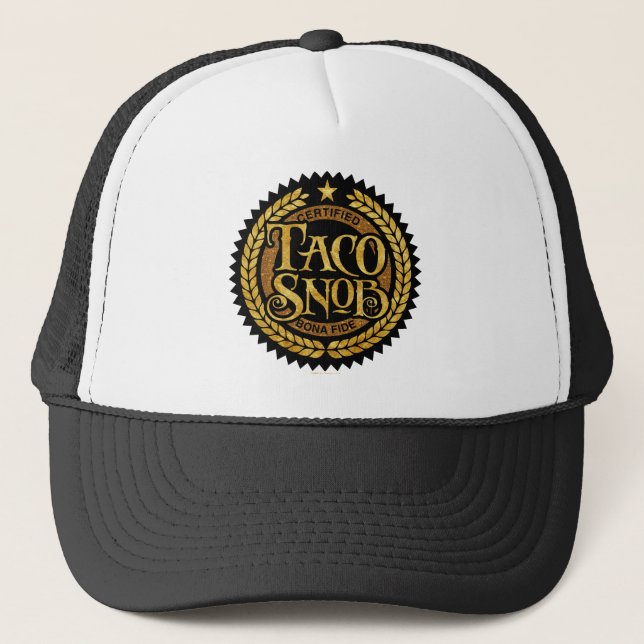 Gorra De Camionero Taco Snob - divertido amante del taco (Anverso)