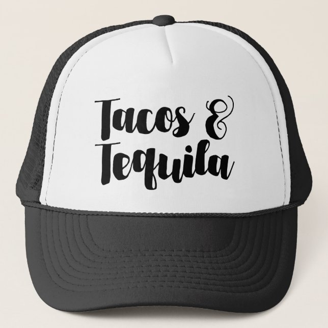 Gorra De Camionero Tacos y Tequila (Anverso)