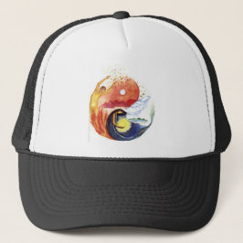 Gorra De Camionero Taijitu ilustrando la polaridad