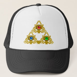 GORRA DE CAMIONERO TALISMAN MAGIC ELFIC/TRIÁNGULO ORO CON GEMSTONES