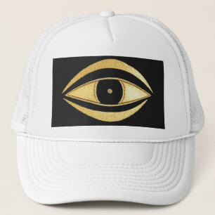 Gorra De Camionero Talismán Ojo Malo Dorado