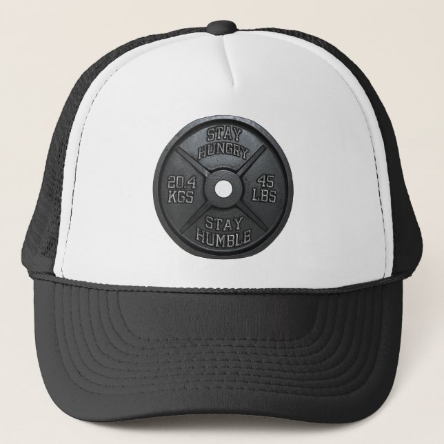 Gorra De Camionero Taller - Mantente hambriento, mantente humilde - B (Anverso)