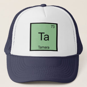 Gorra De Camionero Tamara Nombre Elemento Químico Tabla Periódica
