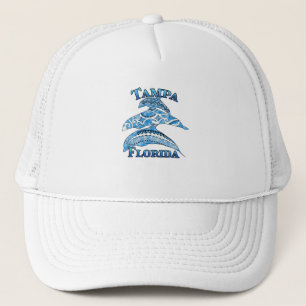 Gorra De Camionero Tampa Florida Vacaciones para delfines tribales