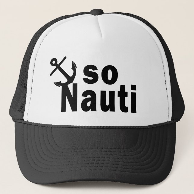 Gorra De Camionero Tan Nauti - canotaje divertido (Anverso)