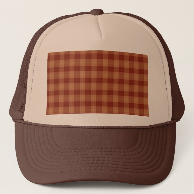 Gorra De Camionero Tan Tartan Trucker Hat (Anverso)