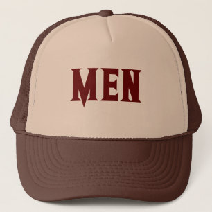 Gorra De Camionero Tan y Brown HOMBRES texto con el chico de los homb