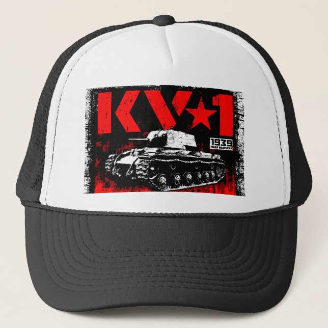 Gorra De Camionero Tanque pesado de la Unión Soviética KV-1 (Anverso)