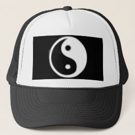 Gorra De Camionero Taojitu blanco y negro