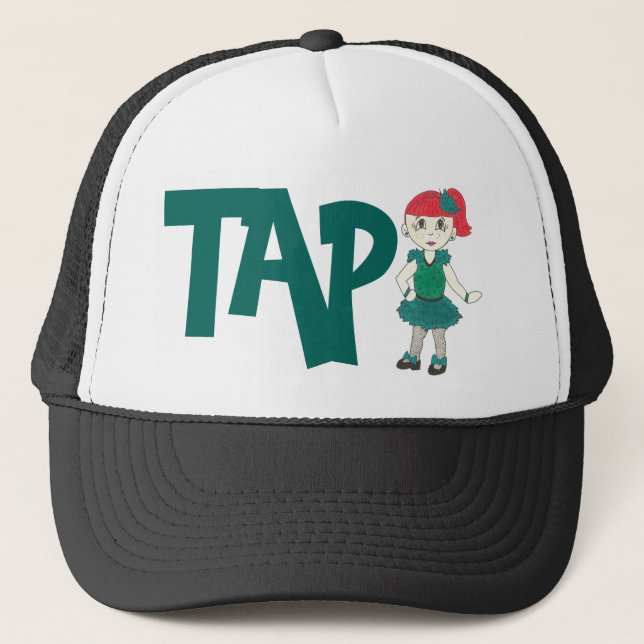 Gorra De Camionero TAP Dance Studio Tapdancer Teacher Recital Costume (Anverso)