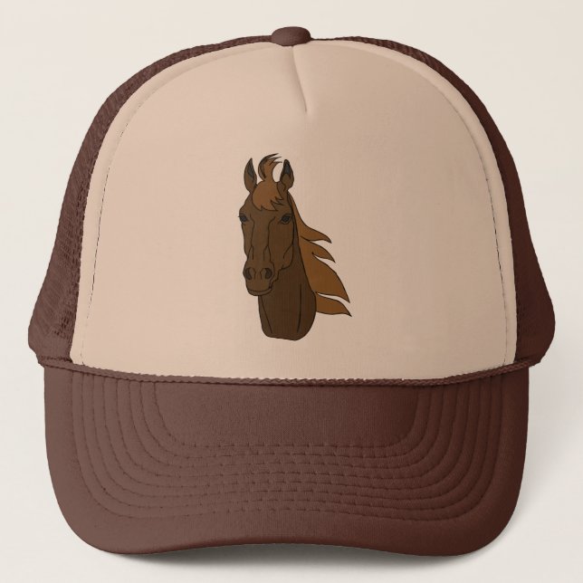 Gorra De Camionero Tapa de Cabeza de Caballo (Anverso)