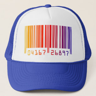 Gorra De Camionero Tapa de código de barras colorido