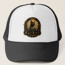 Tapa de gato Bastet egipcia - Diseño jeroglífico d
