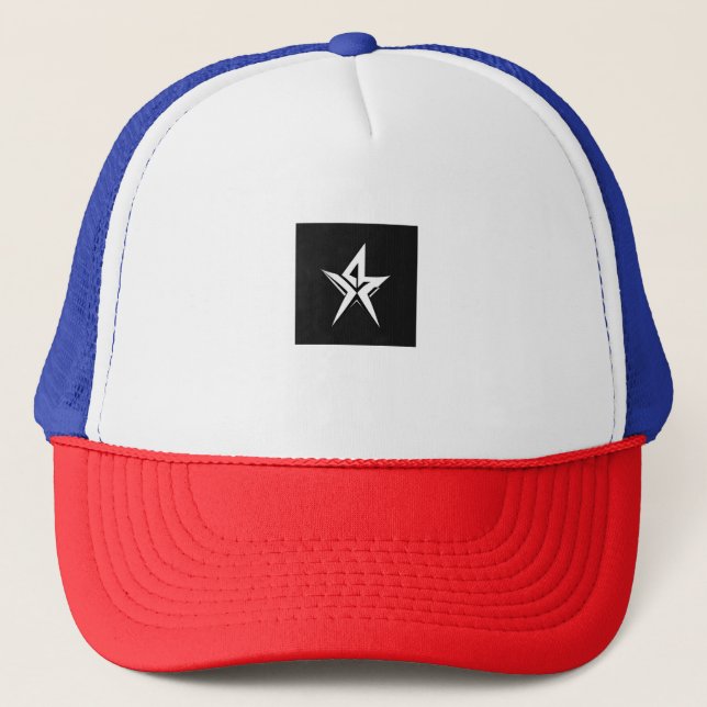 Gorra De Camionero Tapa de impresión de estrella cósmica (Anverso)