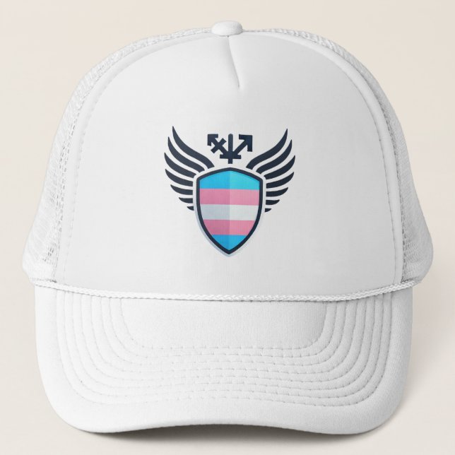 Gorra De Camionero Tapa de la bola de bandera transversal (Anverso)