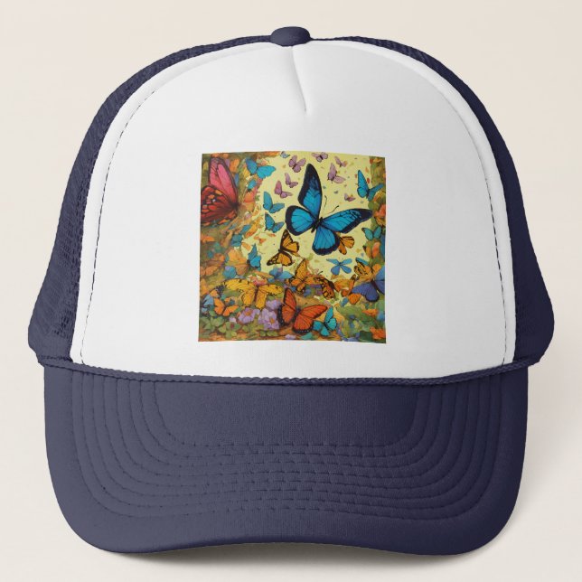 Gorra De Camionero Tapa de mariposa (Anverso)