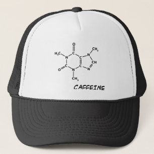 Gorra De Camionero Tapa de molécula de cafeína