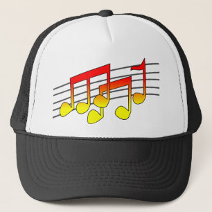 Gorra De Camionero tapa de notas musicales