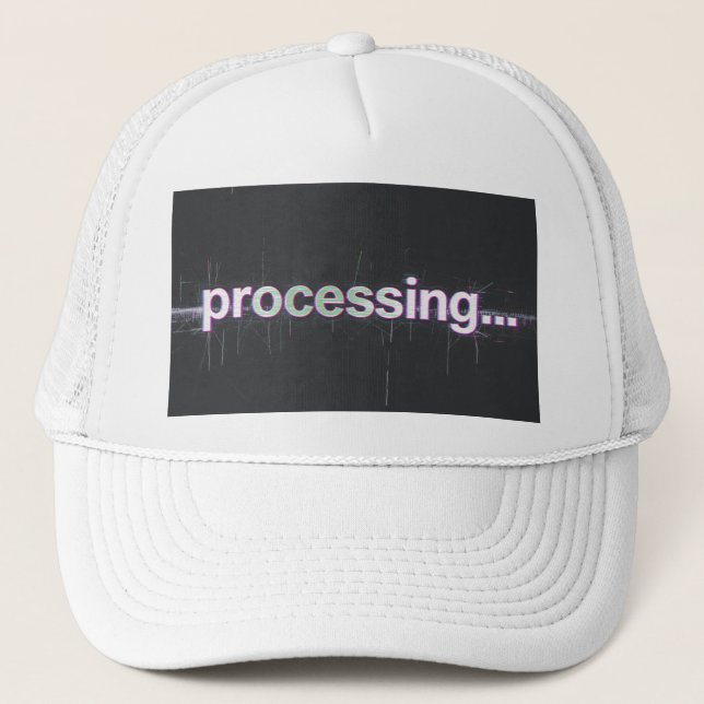 Gorra De Camionero Tapa de tecnología de falla de procesamiento (Anverso)