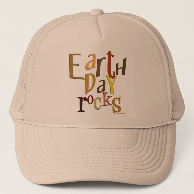 Gorra De Camionero Tapa del Día de la Tierra (Anverso)