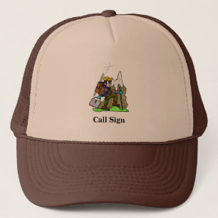 Gorra De Camionero Tapa del operador de radio Ham del monte de sender