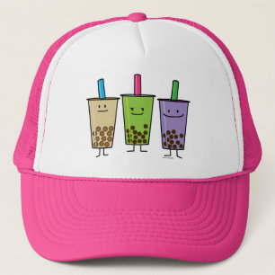 Gorra De Camionero Tapioca del taro de la leche de la bebida del